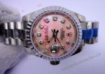 Stainless Steel Rolex Datejust Pink MOP President Band Ladies watch